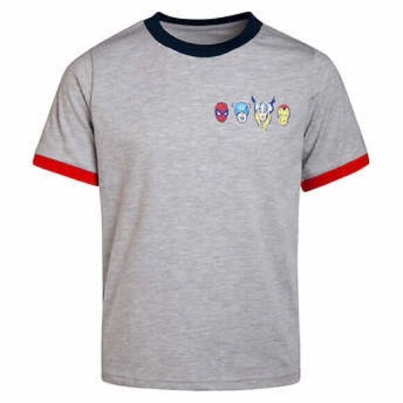 MARVEL AVENGERS Kids 5-Piece Set: 3 Shirts, Shorts and Jogger - Sizes 6 yrs & 7 - Picture 4 of 13